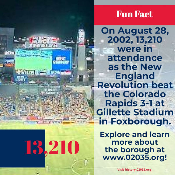 Fun Facts & Did Y&ou Know Foxborough August 28, 20, 02035