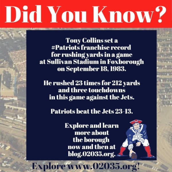 Fun Facts & Did You Know Foxborough 020235