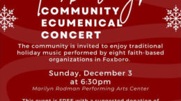 Foxborough Community Ecumenical Concert - from Bethany Church, UCC