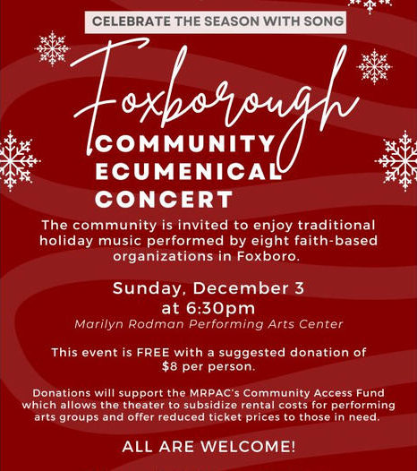 Foxborough Community Ecumenical Concert - from Bethany Church, UCC